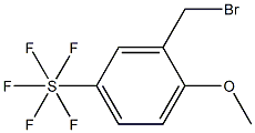 2-Methoxy-5-(pentafluorothio)benzyl broMide, 97% Struktur