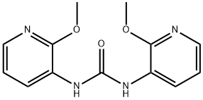 1,3-bis(2-Methoxypyridin-3-yl)urea Struktur