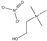 2-hydroxy-N,N,N-triMethylethanaMiniuM nitrate Struktur