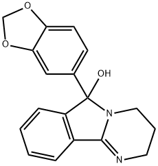 6-(benzo[d][1,3]dioxol-5-yl)-2,3,4,6-tetrahydropyriMido[2,1-a]isoindol-6-ol Struktur