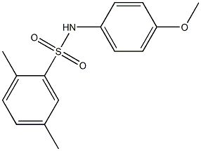 N-(4-methoxyphenyl)-2,5-dimethylbenzenesulfonamide Struktur