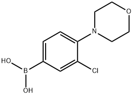 3-Chloro-4-morpholinophenylboronic acid Struktur