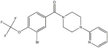 (3-broMo-4-(trifluoroMethoxy)phenyl)(4-(pyridin-2-yl)piperazin-1-yl)Methanone Struktur