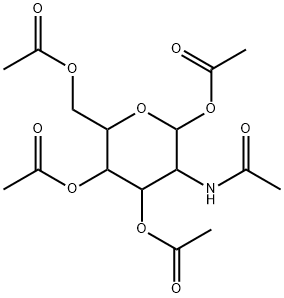 3-acetaMido-6-(acetoxyMethyl)tetrahydro-2H-pyran-2,4,5-triyl triacetate Struktur