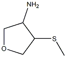 4-Methylsulfanyl-tetrahydro-furan-3-ylaMine Struktur