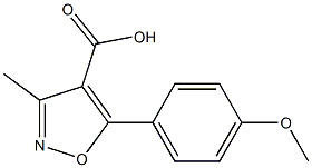 5-(4-Methoxyphenyl)-3-Methylisoxazole-4-carboxylic acid Struktur