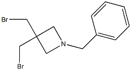 1-benzyl-3,3-bis(broMoMethyl)azetidine Struktur