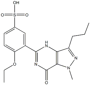 3-(4,7-Dihydro-1-Methyl-7-oxo-3-propyl-1H-pyrazolo[4,3-d]pyriMidin-5-yl)-4-ethoxybenzenesulfonic Acid Struktur