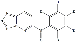 6-[(Phenyl-d5)sulfinyl]tetrazolo[1,5-b]pyridazine Struktur