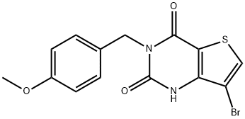 7-BroMo-3-(4-Methoxybenzyl)thieno[3,2-d]pyriMidine-2,4(1H,3H)-dione Struktur