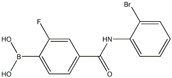 4-(2-BroMophenylcarbaMoyl)-2-fluorobenzeneboronic acid, 97% Struktur