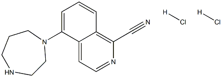 5-(1,4-diazepan-1-yl)isoquinoline-1-carbonitrile dihydro chloride Struktur