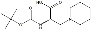 Boc-3-(1-piperidinyl)-L-alanine Struktur