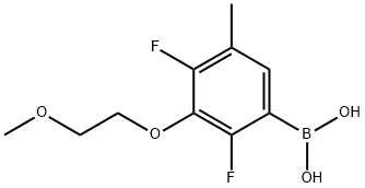 2,4-Difluoro-3-(2-methoxyethoxy)-5-methylphenylboronic acid Struktur