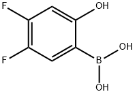 4,5-Difluoro-2-hydroxyphenylboronic acid Struktur