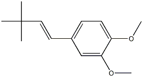 4-[(1E)-3,3-Dimethylbut-1-en-1-yl]-1,2-dimethoxybenzene Struktur