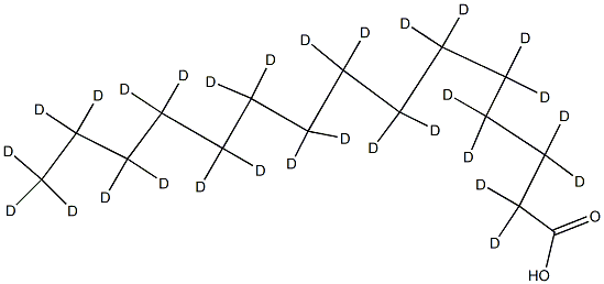 Pentadecanoic acid-D29 Struktur