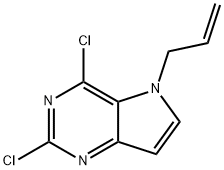 5-allyl-2,4-dichloro-5H-pyrrolo[3,2-d]pyriMidine Struktur