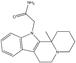 2-(12b-Methyl-1,3,4,6,7,12b-hexahydroindolo[2,3-a]quinolizin-12(2H)-yl)acetaMide Struktur