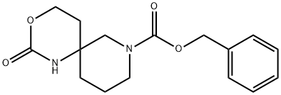 8-Cbz-2-oxo-3-oxa-1,8-diaza-spiro[5.5]undecane Struktur