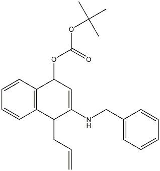 4-allyl-3-(benzylaMino)-1,4-dihydronaphthalen-1-yl tert-butyl carbonate Struktur