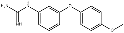 1-(3-(4-Methoxyphenoxy)phenyl)guanidine Struktur