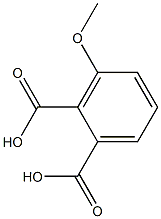 3-Methoxybenzene-1,2-dioic acid Struktur