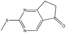 2-(Methylthio)-6,7-dihydro-5H-cyclopenta[d]pyriMidin-5-one Struktur