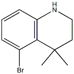 5-broMo-4,4-diMethyl-1,2,3,4-tetrahydroquinoline Struktur