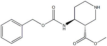 (3S,4S)-Methyl 4-(benzyloxycarbonylaMino)piperidine-3-carboxylate Struktur