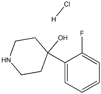 4-(2-Fluoro-phenyl)-piperidin-4-ol hydrochloride Struktur