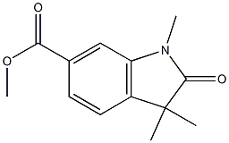 Methyl 1,3,3-triMethyl-2-oxoindoline-6-carboxylate Struktur