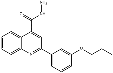 2-(3-PROPOXYPHENYL)QUINOLINE-4-CARBOHYDRAZIDE Struktur