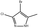 4-BROMO-3-CHLORO-5-METHYL-1H-PYRAZOLE Struktur