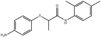 2-[(4-aminophenyl)thio]-N-(2,4-dimethylphenyl)propanamide Struktur