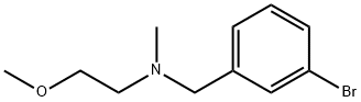 N-(3-bromobenzyl)-N-(2-methoxyethyl)-N-methylamine Struktur