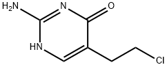 2-amino-5-(2-chloroethyl)pyrimidin-4-ol Struktur