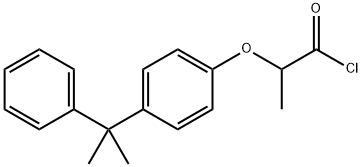 2-[4-(1-methyl-1-phenylethyl)phenoxy]propanoyl chloride Struktur