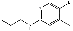 N-(5-Bromo-4-methyl-2-pyridinyl)-N-propylamine Struktur