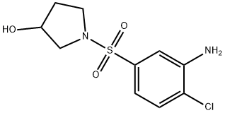 1-[(3-Amino-4-chlorophenyl)sulfonyl]-3-pyrrolidinol Struktur