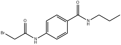 4-[(2-Bromoacetyl)amino]-N-propylbenzamide Struktur