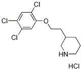 2-(3-Piperidinyl)ethyl 2,4,5-trichlorophenylether hydrochloride Struktur