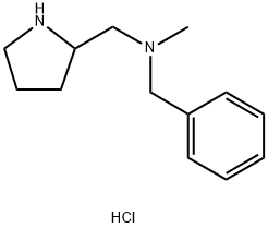 N-Methyl(phenyl)-N-(2-pyrrolidinylmethyl)-methanamine dihydrochloride Struktur