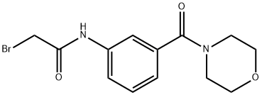 2-Bromo-N-[3-(4-morpholinylcarbonyl)phenyl]-acetamide Struktur