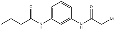 N-{3-[(2-Bromoacetyl)amino]phenyl}butanamide Struktur