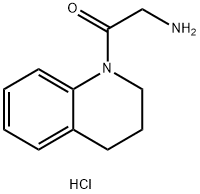 2-Amino-1-[3,4-dihydro-1(2H)-quinolinyl]-1-ethanone hydrochloride Struktur