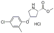 Methyl (2S,4S)-4-(4-chloro-2-methylphenoxy)-2-pyrrolidinecarboxylate hydrochloride Struktur