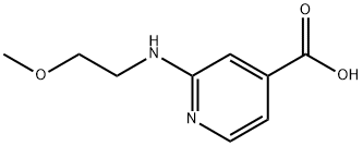 2-[(2-Methoxyethyl)amino]isonicotinic acid Struktur