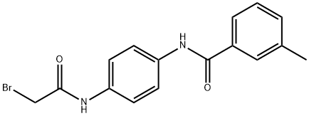 N-{4-[(2-Bromoacetyl)amino]phenyl}-3-methylbenzamide Struktur