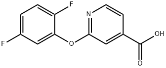 4-pyridinecarboxylic acid, 2-(2,5-difluorophenoxy)- Struktur